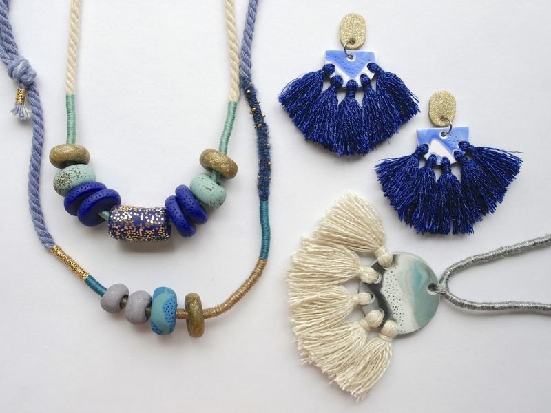 Kelly Chapman, Kelaoke, Polymer Clay Necklaces and Earrings, 2017. Image Courtesy of the artist