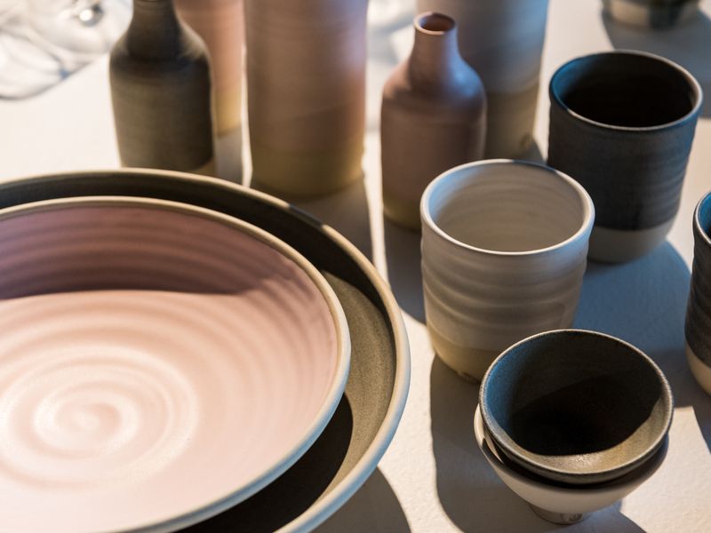 Katherine Mahoney ceramics in Object Shop 2020. Photo: Rhiannon Hopley. 